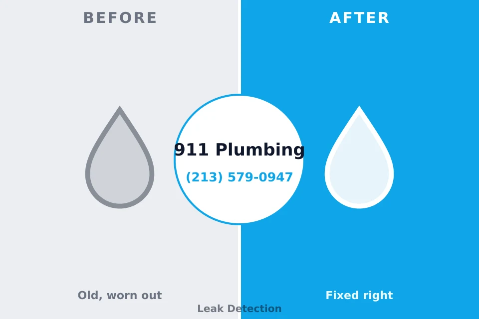 Before and after: plumbing company Throop, PA